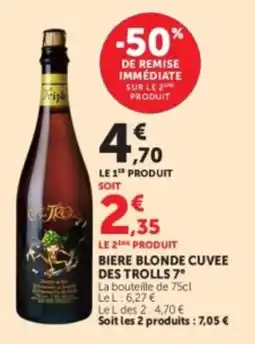 U Express Des Trolls Bière blonde cuvée offre