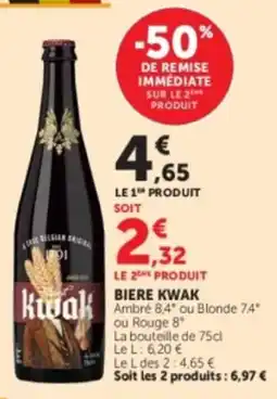 U Express Kwak Bière Kwak offre