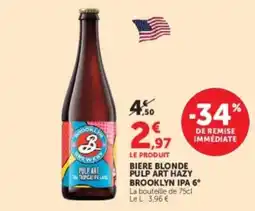 U Express Brooklyn Brewery Pulp Art Hazy offre