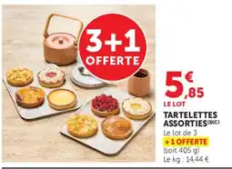 Hyper U TARTELETTES ASSORTIES offre