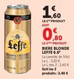 U Express Leffe Bière blonde offre