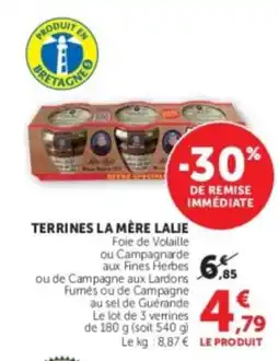 U Express Terrines La Mère Lalie offre