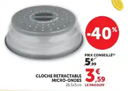 Hyper U CLOCHE RETRACTABLE MICRO-ONDES offre