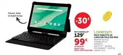 Hyper U LOGICOM PACK TABLETTE 10' LOGICOM FOLD 210 PRO offre
