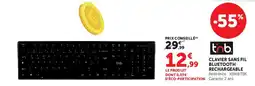 Hyper U tnb Clavier sans fil Bluetooth rechargeable offre