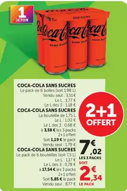 Hyper U Coca-Cola Sans Sucres offre