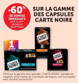 Hyper U CARTE NOIRE sur la gamme des capsules offre