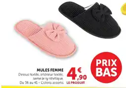 Hyper U MULES FEMME offre