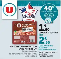 Hyper U U Lardons fumés offre