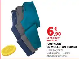 Hyper U PANTALON EN MOLLETON HOMME offre