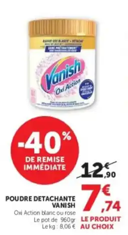 U Express Vanish Poudre détachante offre