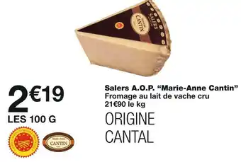Marie-anne cantin salers a.o.p.