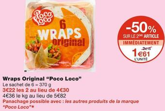 Monoprix Poco loco wraps original offre
