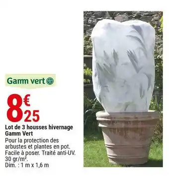 Gamm vert Gamm vert lot de 3 housses hivernage offre