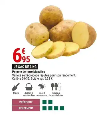 Gamm vert Pomme de terre monalisa offre