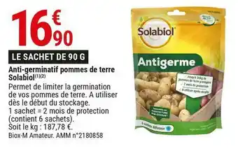 Gamm vert Solabiol anti-germinatif pommes de terre offre