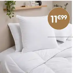 b&m Oreiller sensation duvet en percale offre