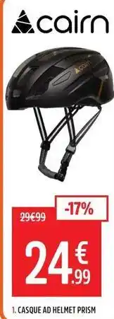 Intersport Cairn - casque ad helmet prism offre