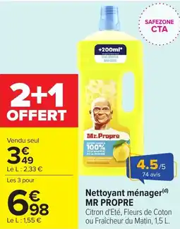 Carrefour Market MR PROPRE Nettoyant ménager offre