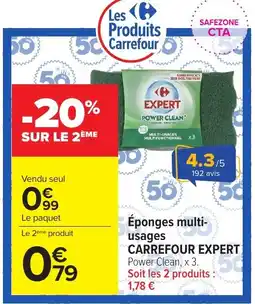 Carrefour Market CARREFOUR EXPERT Éponges multi- usages offre