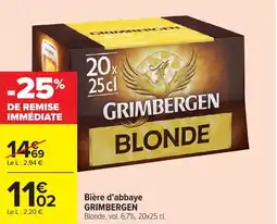 Carrefour GRIMBERGEN Bière d'abbaye offre