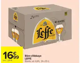 Carrefour LEFFE Bière d'Abbaye offre