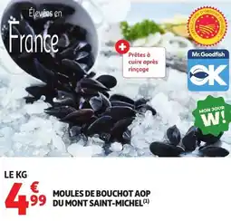 Auchan Moules de bouchot aop du mont saint-michel offre
