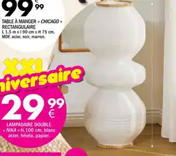 La Foir'Fouille Nika lampadaire double offre