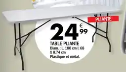 La Foir'Fouille Table pliante offre
