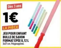 Centrakor JEU POUR ENFANT BULLE DE SAVON offre