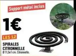 Centrakor SPIRALES CITRONNELLE offre
