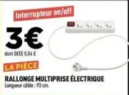 Centrakor LA PIÈCE RALLONGE MULTIPRISÉ ÉLECTRIQUE offre