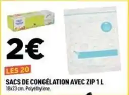 Centrakor SACS DE CONGÉLATION AVEC ZIP offre