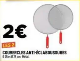 Centrakor COUVERCLES ANTI-ÉCLABOUSSURES offre