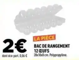 Centrakor BAC DE RANGEMENT offre