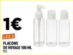 Centrakor FLACONS DE VOYAGE offre