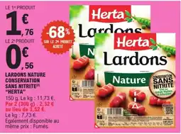 E.Leclerc Express Herta Lardons offre