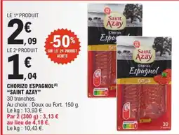 E.Leclerc Express Saint Azay Chorizo Espagnol offre