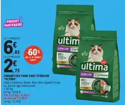 E.Leclerc Express Ultima Croquettes pour chat stérilisé offre