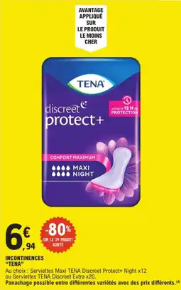 E.Leclerc Express TENA discreet protect+ offre