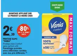 E.Leclerc Express Vania Protège slips Confort offre