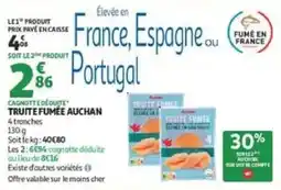 Auchan Drive TRUITE FUMÉE AUCHAN offre