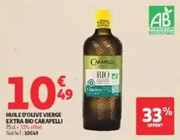 Auchan Drive CARAPELLI Huile d'olive vierge extra bio offre