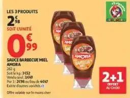 Auchan Drive AMORA Sauce barbecue miel offre