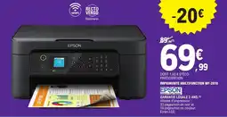 E.Leclerc EPSON IMPRIMANTE MULTIFONCTION WF-2910 offre