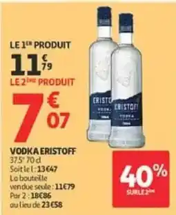 Auchan Drive ERISTOFF VODKA offre