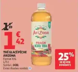 Auchan Drive AriZona Thé glacé pêche offre