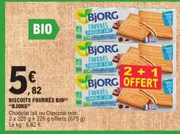 E.Leclerc Express Bjorg Biscuits fourrés bio offre