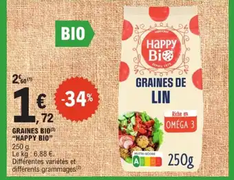 Happy Bio Graines de lin