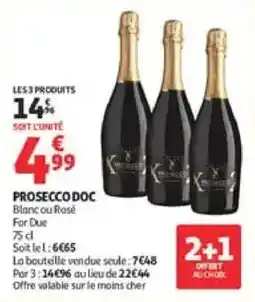 Auchan Drive PROSECCO DOC offre